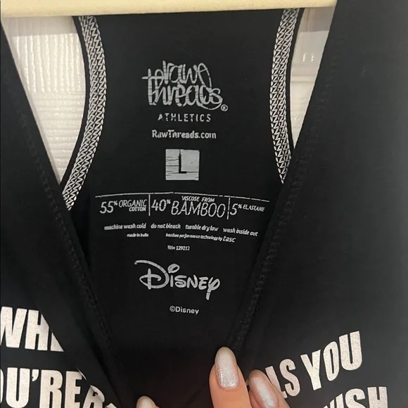 Disney Black and White Graphic Tank Top - Picture 2 of 2